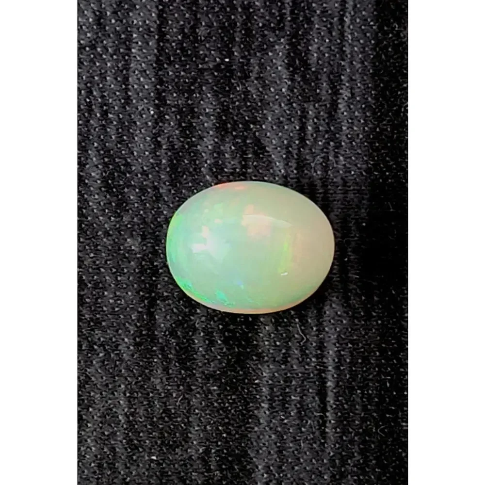 Certified Natural Opal 3.12cts Cabochon‎ Fire Brilliant Color